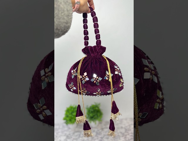 How to Make a Potli Bag at Home 🏠👜 | Easy DIY #shorts