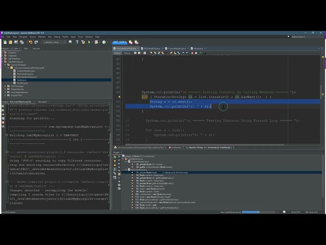 CS162 Java = Testing Iterator = Part 5