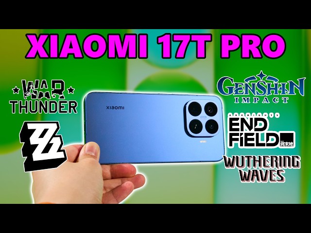 Gaming test - Xiaomi 17T Pro with MediaTek Dimensity 9500!