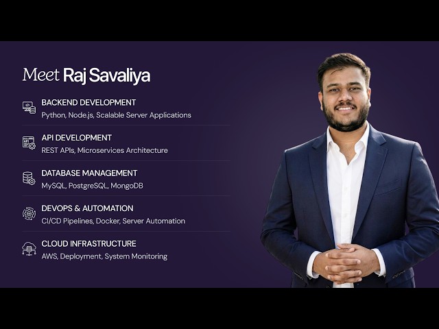Meet Raj | Python Backend Developer at Flexion Infotech