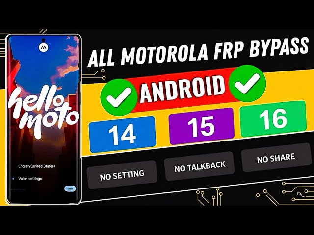 How To Bypass FRP Lock on Motorola Phone 2026 🔓 | Android 14/15/16 | No PC | 100% Working