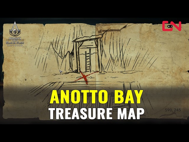 Assassin's Creed Black Flag Resynced Anotto Bay Treasure Map