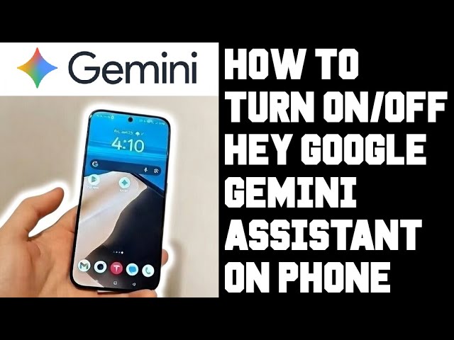 How to Turn On/Off "Hey Google" Gemini Google Assistant on Phone & Change Power Button to Gemini