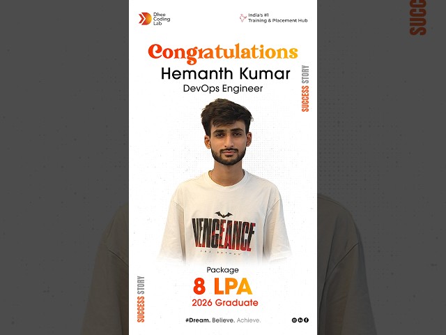Dream Job Achieved! 8 LPA Placement Success | Dhee Coding Lab