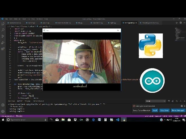 FACE RECOGNITION DOOR LOCK USING PYTHON AND ARDUINO