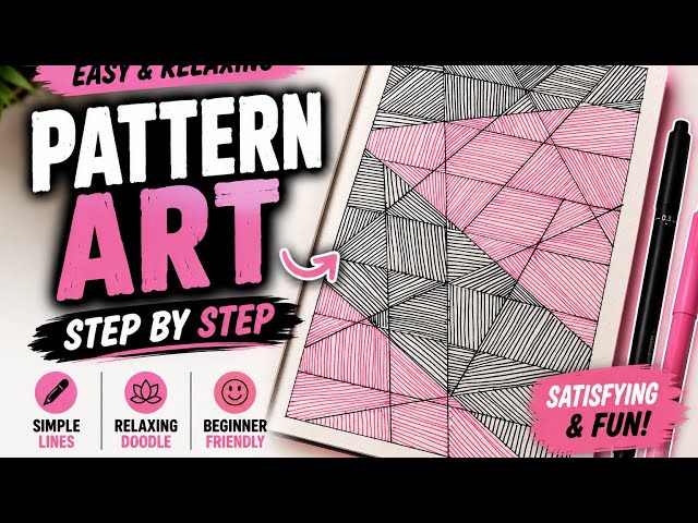 Easy Pattern Art with Simple Lines | Beginner Friendly