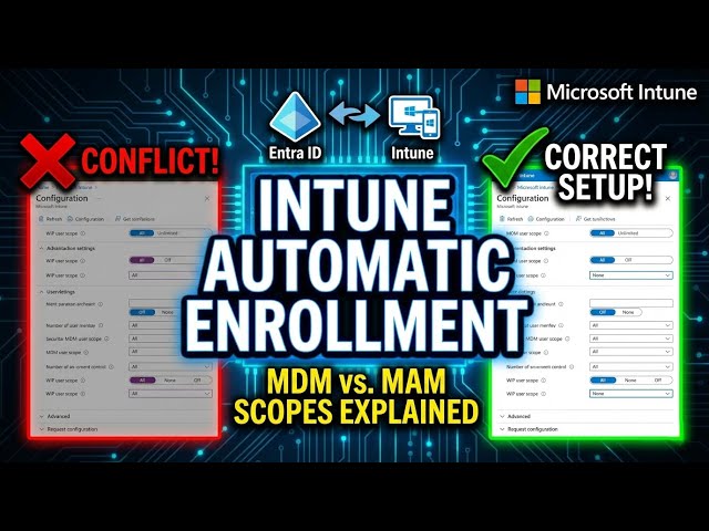 How to Configure Intune Automatic Enrollment (MDM vs MAM Scope)