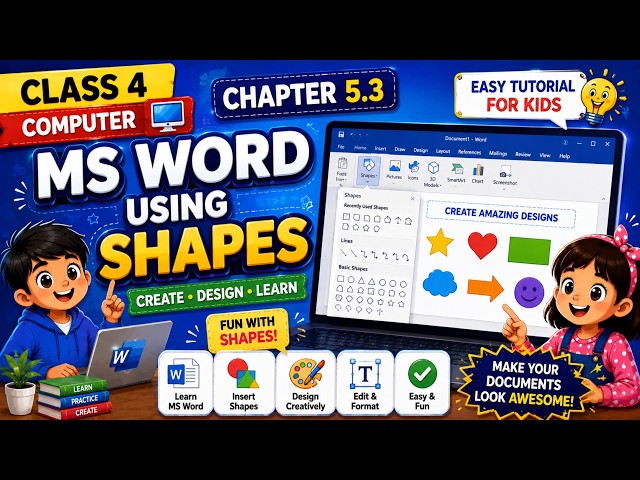 Class 5 Computer Chapter 7.2 | MS Excel Creating a New Worksheet | Easy Tutorial