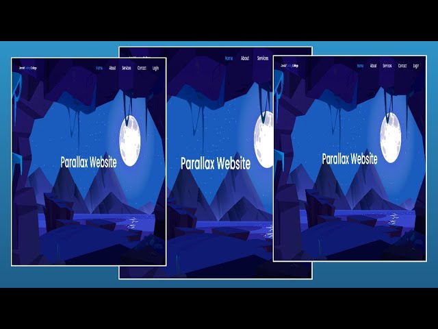 How To Build Parallax scrolling  Website Using HTML &  CSS | Step by Step Tutorial 2024