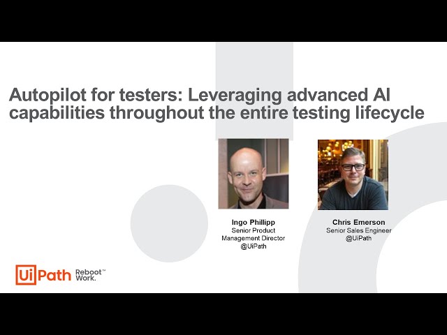 Autopilot for testers: Leveraging advanced AI capabilities throughout the entire testing lifecycle