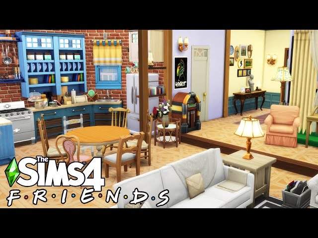 FRIENDS APARTMENT (MONICA & RACHEL) | The Sims 4: Tazkabaz Speed Build