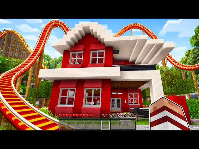 CONSTRUIMOS UNA MONTAÑA RUSA PARA ESCAPAR EN MINECRAFT