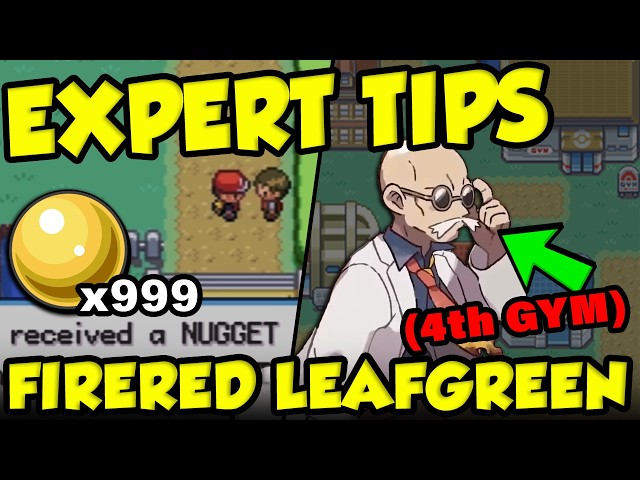 EXPERT LEVEL TIPS AND TRICKS For Pokemon FireRed LeafGreen - Advanced Pokémon FRLG Tips!