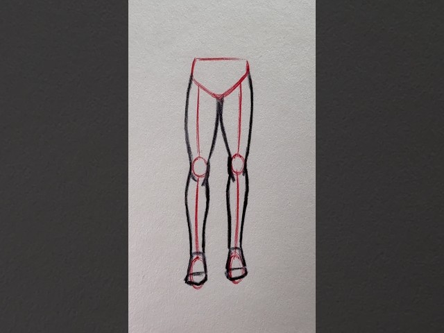 How to Draw Legs ⭐️Tutorial⭐️ #howtodraw #tutorial #draw #drawing #sketch #sketching #art #shorts