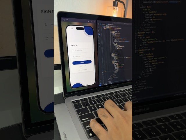 🔥 Flutter Sign In UI Animation (16s) – Clean & Smooth! #flutter #loginscreen #flutteranimation