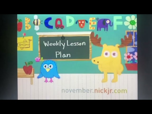 Nick Jr Weekly Lesson Plans Compilation