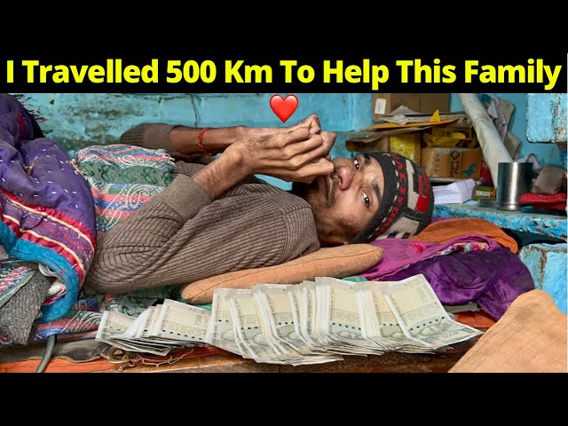 50,000 Rs Emotional Surprise 🥲 I travelled 500Km To Help This Needy Family ❤️
