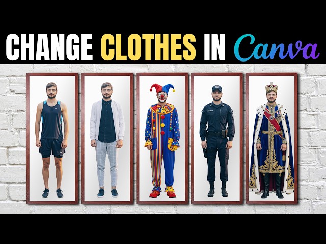 How to change clothes on Canva! Easy Method!