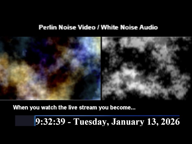 LIVE Paranormal Experiment Stream: Perlin Noise Video & Live Filtered Experiment Audio