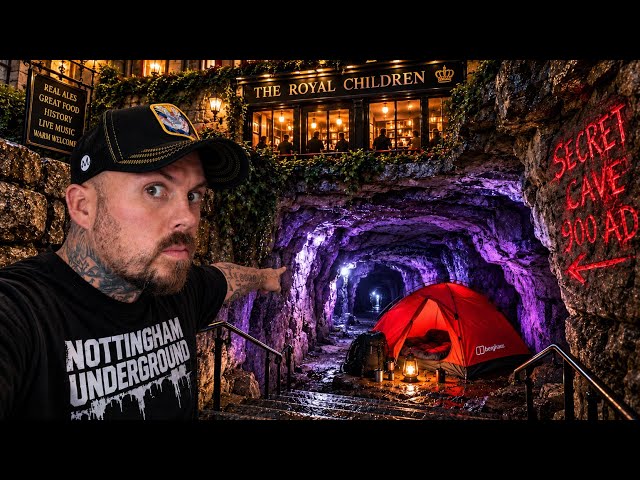 24 Hours CAMPING UNDERGROUND in Nottingham… We Found a Hidden City
