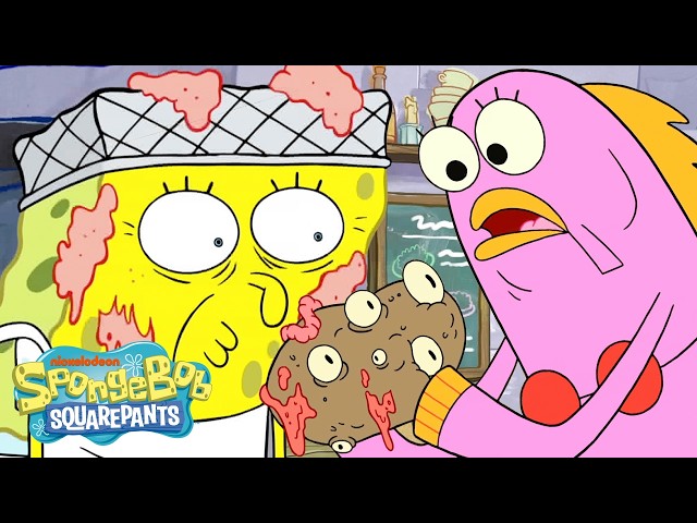 SpongeBob's Grossest Food Moments from Newer Episodes 🤢 | 10 Minutes | SpongeBob