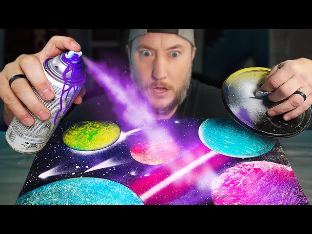 Trying INSANE Spray Paint Art Tricks for the 1st Time