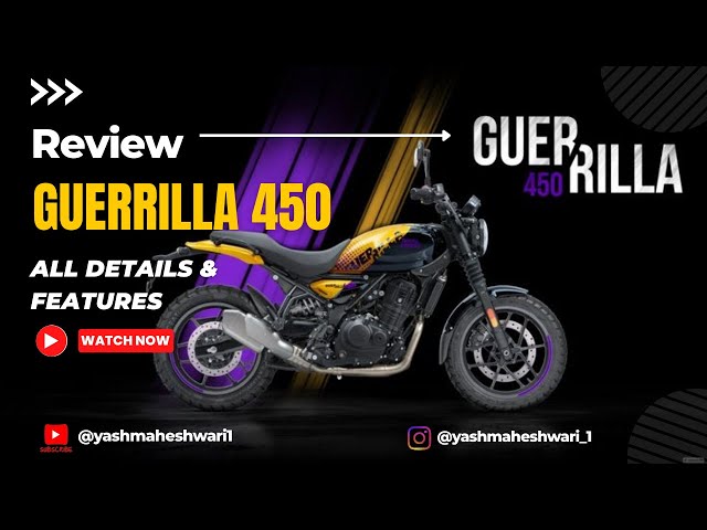 Royal Enfield Guerrilla 450 Review 🔥 | Price & Features + All Details & Specs Explained!