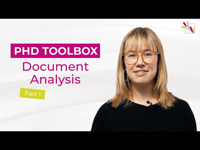 Document Analysis: Part 1 (1/4)