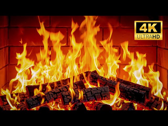 🔥 Chimenea virtual 4K UHD en vivo 🔥 Relájese, descanse y duerma con un fuego relajante