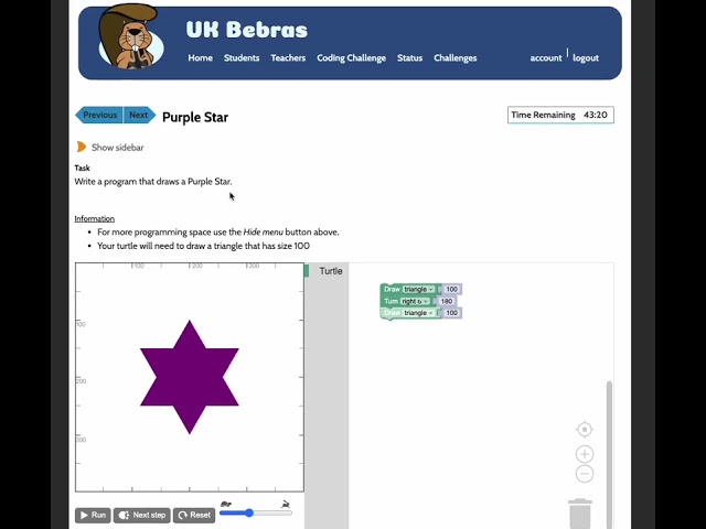 UK Bebras Coding Challenge | Getting started with block based tasks