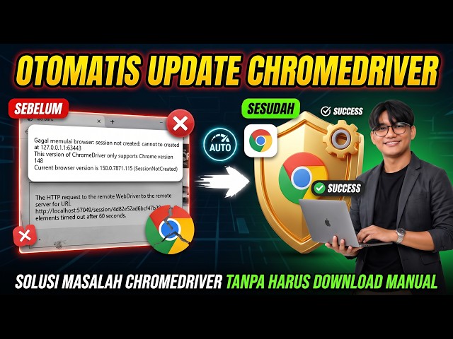 No More Manual Downloads! Automatic ChromeDriver Updates for Onetobot Selenium Tools