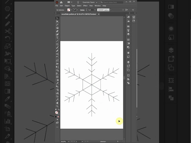How to: Create a snowflake pattern using Adobe Illustrator