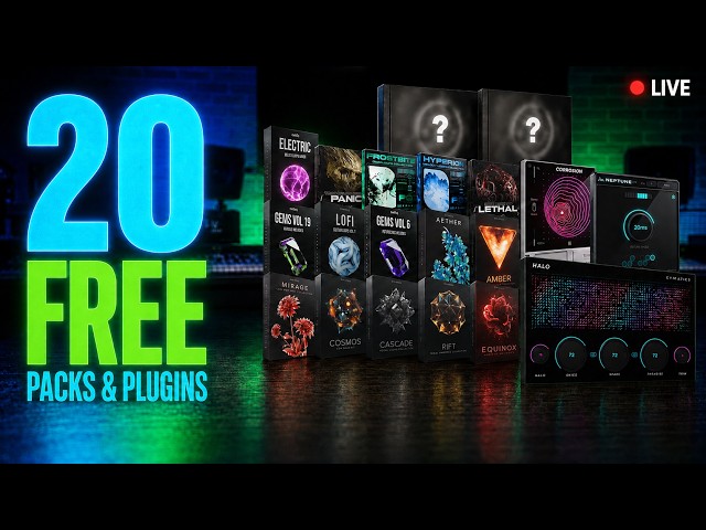 GIVING AWAY 20 FREE PACKS & PLUGINS (LIVE)