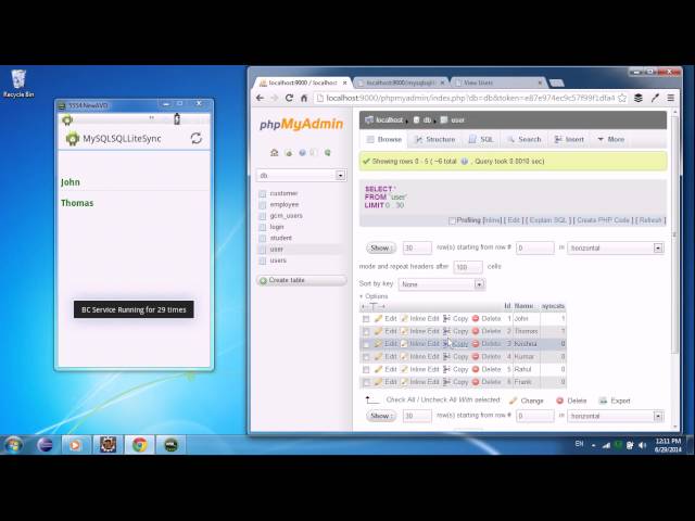 Sync Remote MySQL DB to SQLite on Android