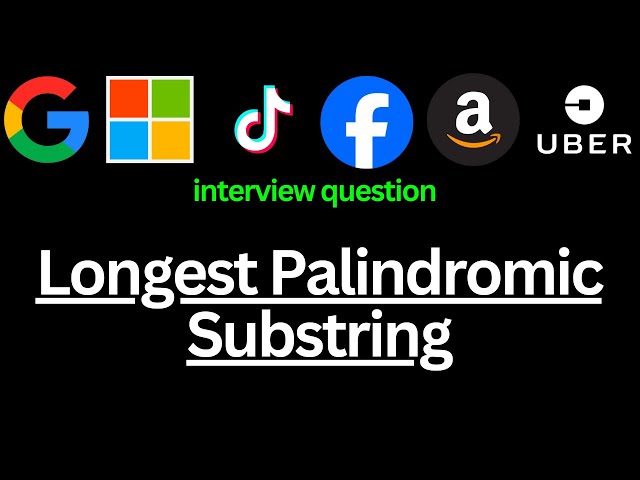 Leetcode 5 'Longest Palindromic Substring' | Manacher's Algorithm O(n) | Google Interview question