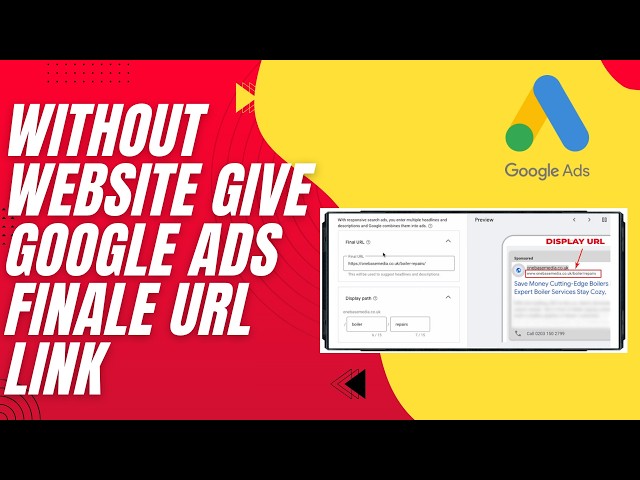 How to Provide a Google Ads Final URL Without a Website