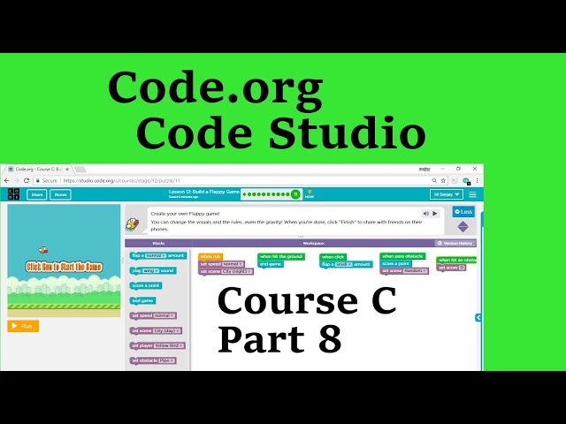 Code Studio C12 Build a Flappy Game