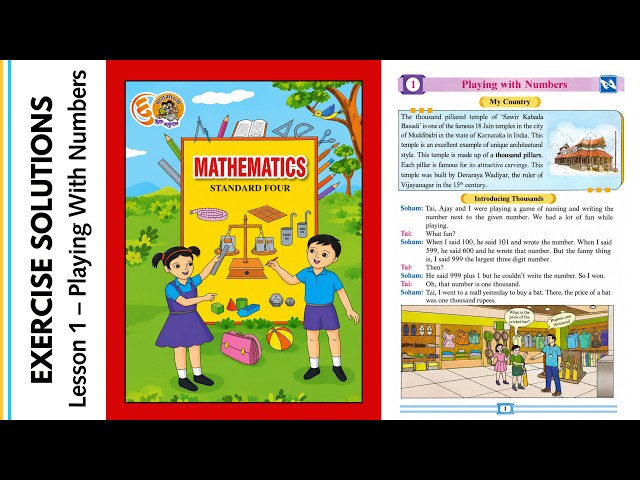 Standard 4 | Mathematics | Complete Textbook Solutions of Lesson 1 – Playing with Numbers