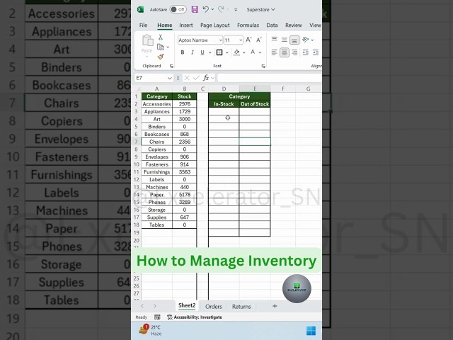Excel FILTER Function - Inventory Management Made Easy