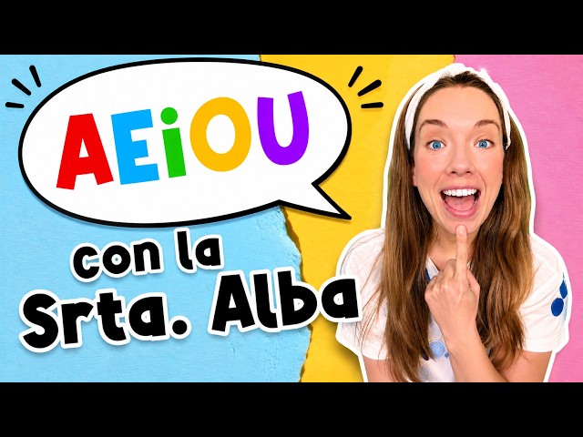 A E I O U! 🎵 Sing & Learn the Vowels with Miss Alba | Phonics, ASL & Spanish Vocabulary