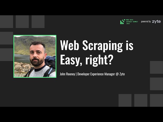 Web Scraping is easy, right?