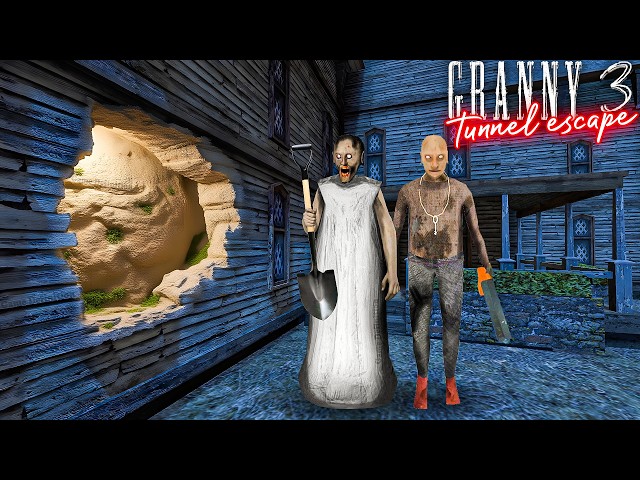 Granny 3 Remake Tunnel Escape | grandpa granny game definition hindi granny wala cartoon ki video