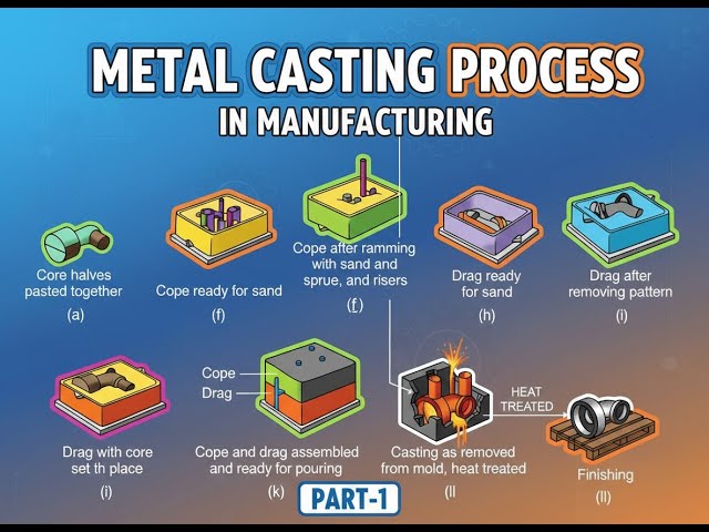 Metal Casting Process in Manufacturing (Part-1)