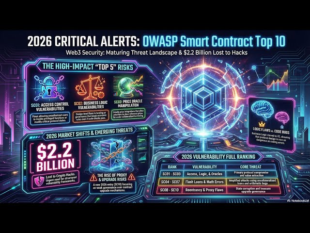 Top 10 Smart Contract Vulnerabilities in 2026 OWASP Security Guide