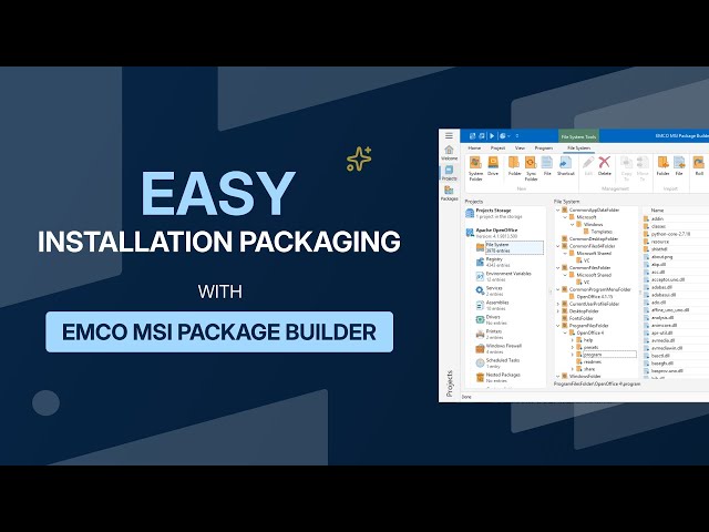 Easy Installation Repackaging with EMCO MSI Package Builder