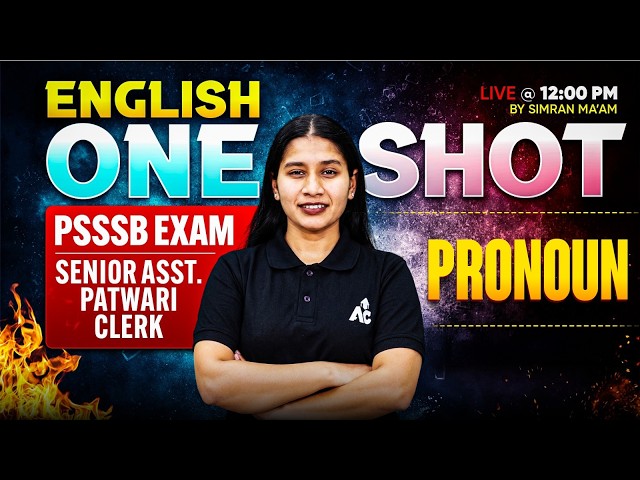 PSSSB English Grammar One Shot | Pronoun's definition | by Simran Ma’am