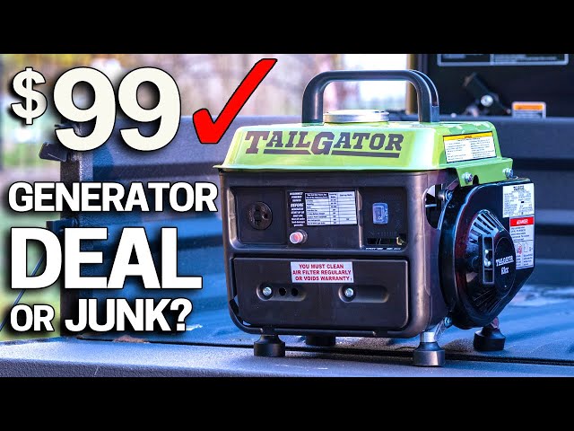 Testing the Cheapest Harbor Freight Generator $99 Tailgator