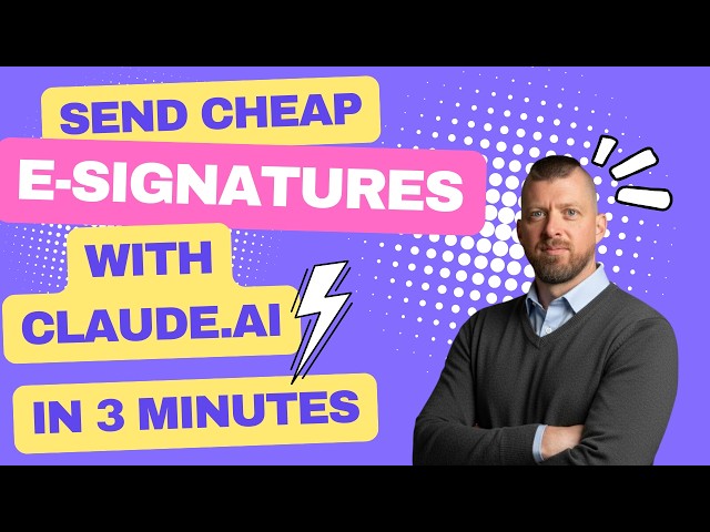 Send E-Signatures from Claude in Under 5 Minutes: No Code, No API | Firma.dev