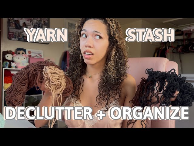 DECLUTTERING + ORGANIZING MY ENTIRE YARN COLLECTION (50K GIVEAWAY🎉)