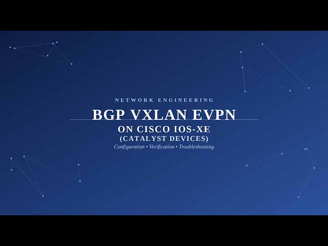 BGP VXLAN EVPN ON Cisco Catalyst (IOS-XE) #IOS-XE #VXLAN #Catalyst #cisco